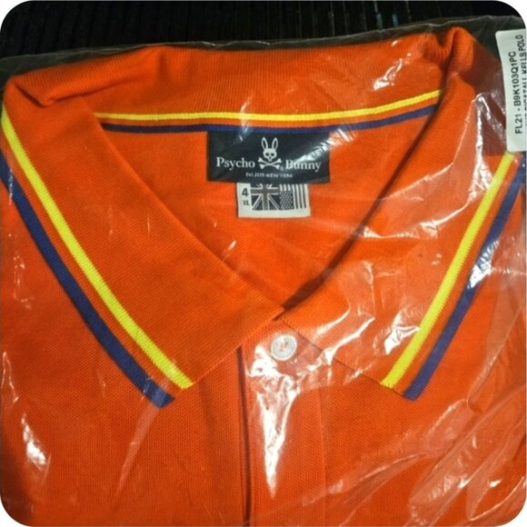 Psycho Bunny Polo Shirt Mens 4XLT Embroidered Logo Pima Cotton Preppy - Picture 1 of 1